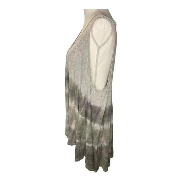 Free People Size Medium Sebastian Tie Dye Oversized Sleeveless Top - Picture 2 of 4
